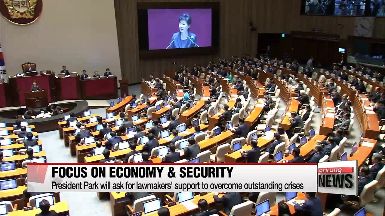 President Park to address parliament on 2017 gov't budget on Mon.