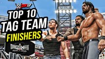 WWE 2K17 - Top 10 Tag Team Finishers! PS4 & XBOX ONE
