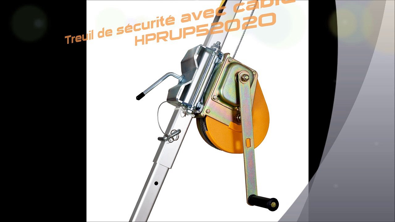 HarnaisPro Trepied HPTM9 tripode de sécurité et de levage, ATEX, capacité 500 kg, EN795B. Tripode CATEC.
