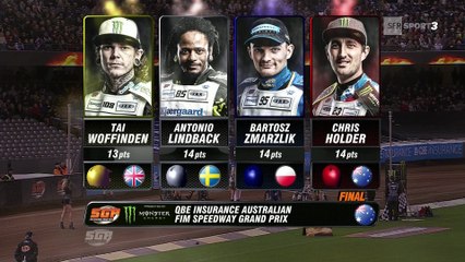 Speedway GP - Melbourne - Chris Holder s'impose, Greg Hancock titré