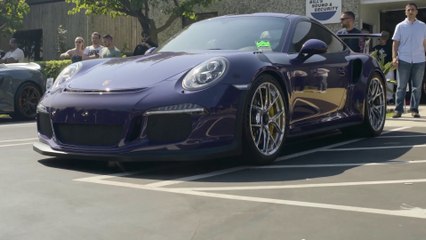 Porsche 991 GT3 RS Ultraviolet _Walkaround Sound Exhaust Armytrix Titanium Cat-Back Mufflers - App & Revs!