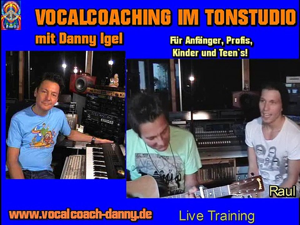 Gesangsunterricht und Vocal Coaching im Tonstudio mit Danny Igel in Berlin
