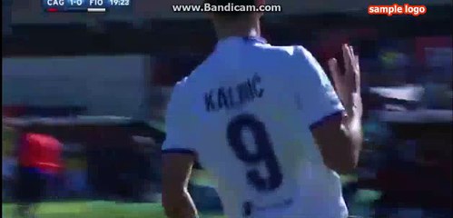 1-1 Nikola Kalinic Header Goal HD - Cagliari 1-1 AC Fiorentina 23.10.2016 HD