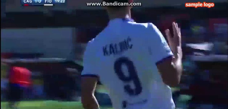 1-1 Nikola Kalinic Header Goal HD - Cagliari 1-1 AC Fiorentina 23.10.2016 HD