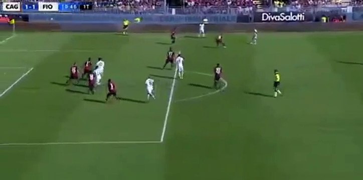 Nikola Kalinic Goal ~ Cagliari vs Fiorentina 1-1 ~ Serie A 23_10_2016