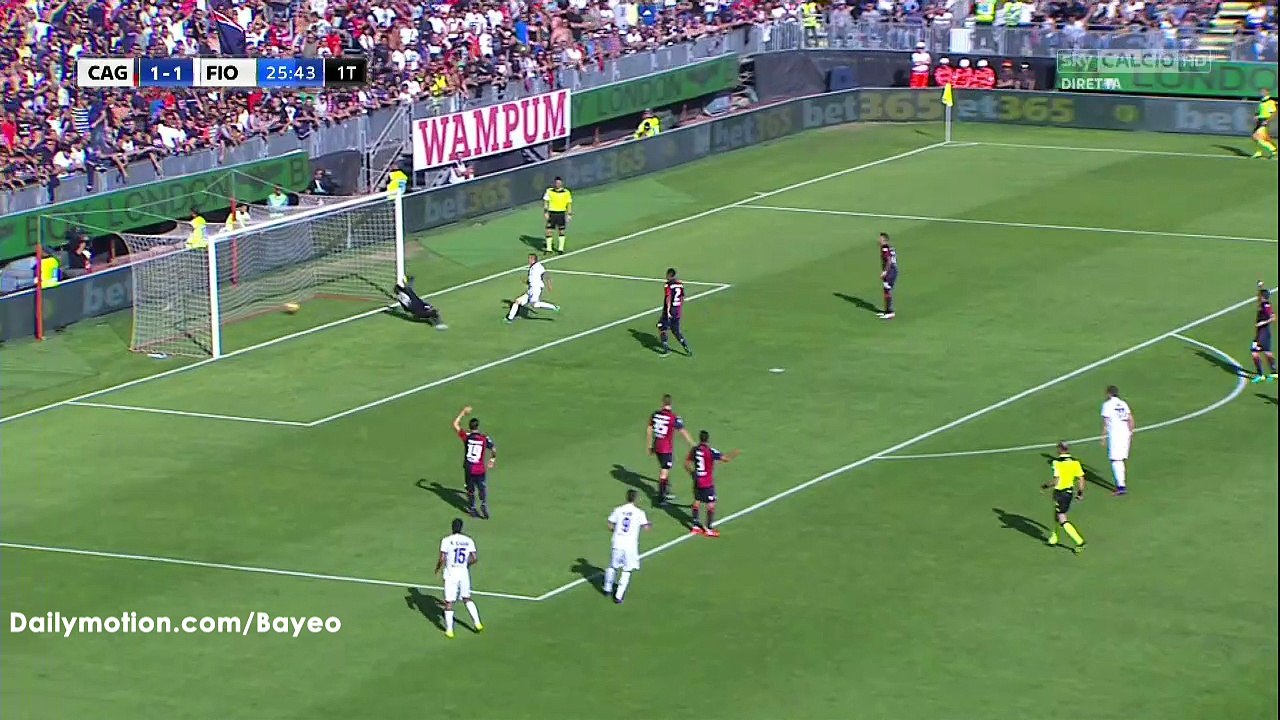 Federico Bernardeschi Goal HD - Cagliari 1-2 Fiorentina - 23-10-2016