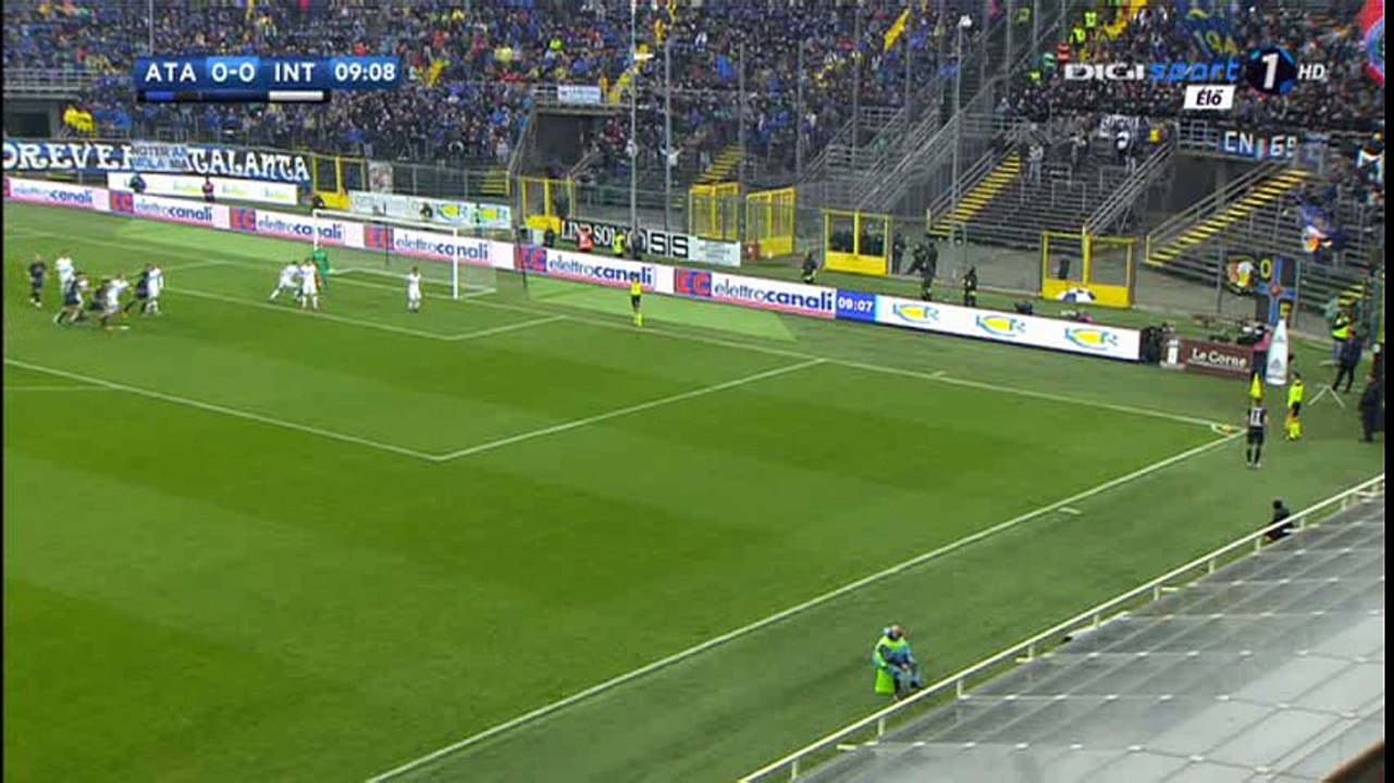 Andrea Masiello Goal HD - Atalanta 1-0 Inter  - 23-10-2016