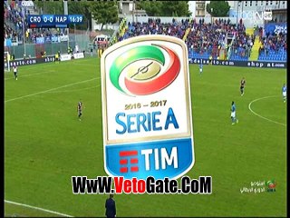 "نابولى" يتقدم بثنائيه امام كروتونى