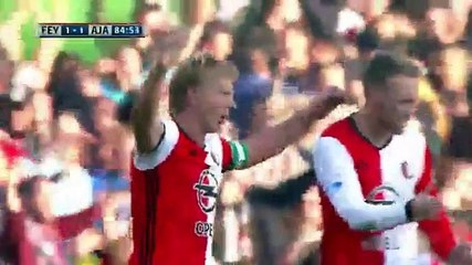 Dirk Kuyt  Goal HD Feyenoord 1 - 1 Ajax 23.10.2016 HD