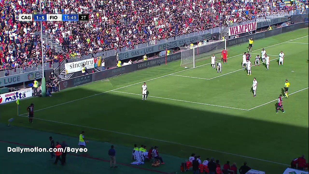 Marco Capuano Goal HD - Cagliari 2-5 Fiorentina - 23-10-2016