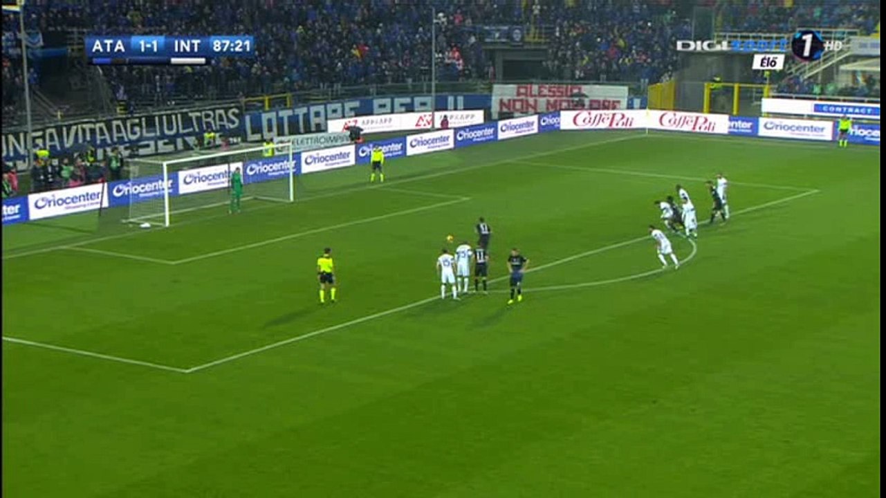 Mauricio Pinilla Goal HD - Atalanta 2-1 Inter  - 23-10-2016