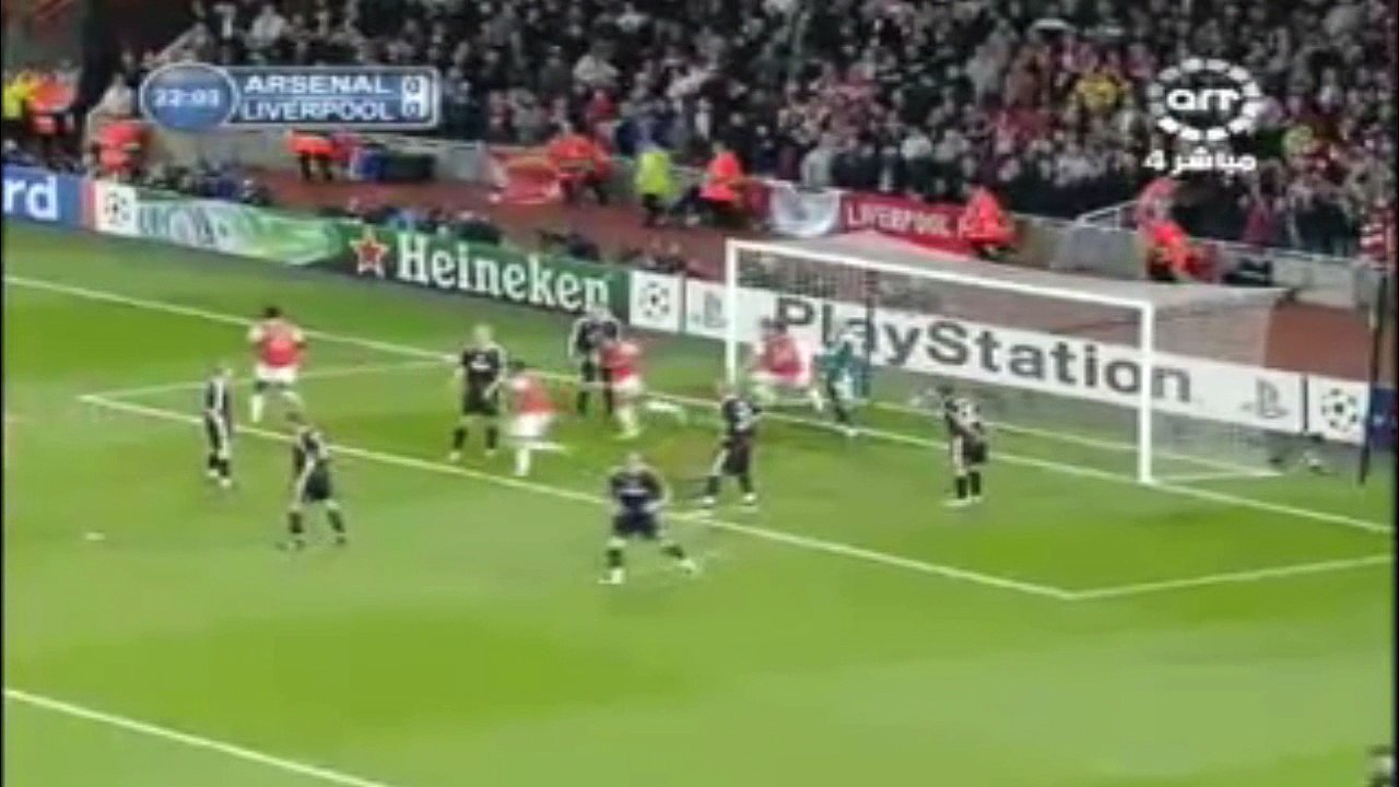اهداف مباراة ارسنال و ليفربول 1-1 2008