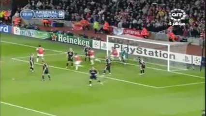 اهداف مباراة ارسنال و ليفربول 1-1 2008
