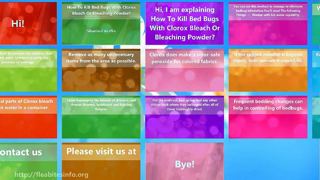 Bed Bugs How To Kill Bed Bugs With Clorox Bleach Or Bleaching Powder