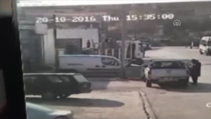 Oksijen Tüpünün Patlaması Güvenlik Kamerasına Yansıdı