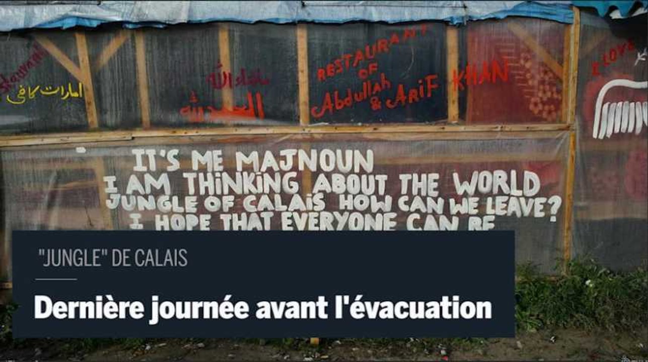 Dernière journée dans la "jungle" de Calais