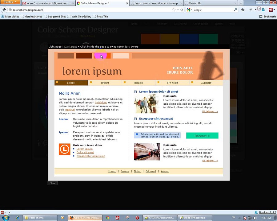 Basic HTML & CSS Tutorial  (color_scheme) Part-10