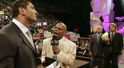 Wwe Raw 24/10/2016 The Beast Animal Batista first time attacks Triple H 2005