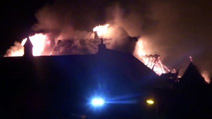 Forfar Massive Fire Primary School Burnt Down