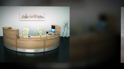 Small Curved Reception Desk