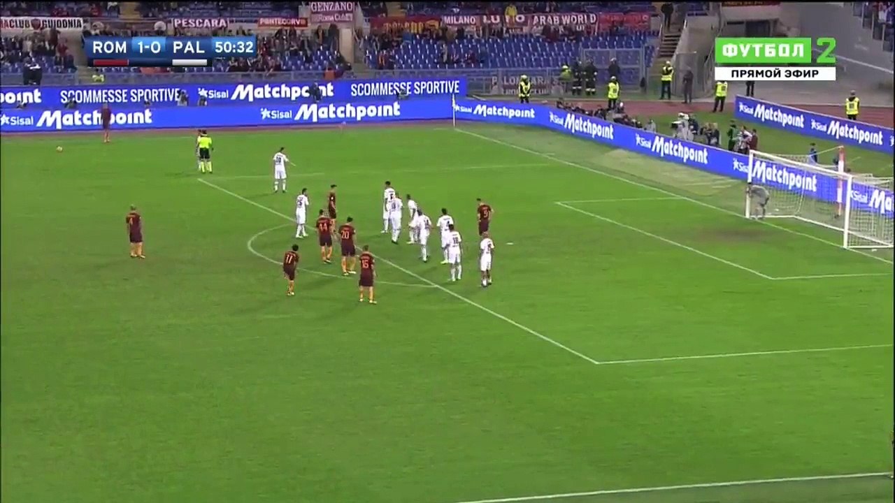 Leandro Daniel Paredes Goal - AS Roma vs Palermo 2-0 - Serie A 23-10-2016 (HD)