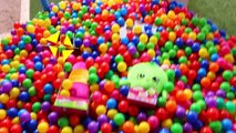 HUGE BALL PIT Surprise Toys Trampoline Little Tikes Jumper Filled Ballpit Balls & Elena Avalor Toys