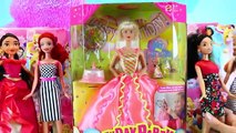 BARBIE BIRTHDAY PARTY Tons of Surprise Presents! Disney Princess Dress Up Dolls & Cake DisneyCarToys