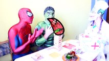 ★ Hulk Gets Sick Needs Shot ★ Prank Videos Doctor Syringe Spiderman Superheroes in Real Life Movies