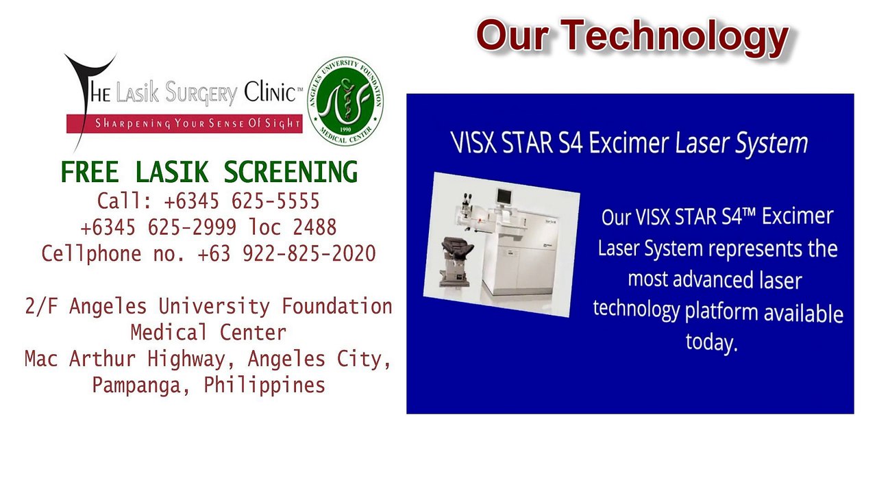 Lasik Refractive Eye Surgery in Angeles City, Pampanga