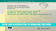 [Free Read] Optimization and Data Analysis in Biomedical Informatics: 63 (Fields Institute
