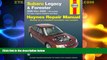 Popular Book Subaru Legacy   Forester 2000 thru 2006: All models (Haynes Repair Manuals)