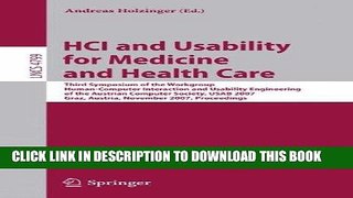 [Free Read] HCI and Usability for Medicine and Health Care: Third Symposium of the Workgroup