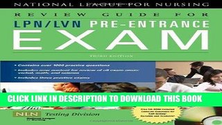 [New] Ebook Review Guide For LPN/LVN Pre-Entrance Exam Free Online