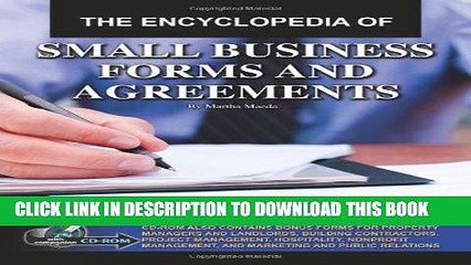 [Ebook] The Encyclopedia of Small Business Forms and Agreements: A Complete Kit of Ready-to-Use