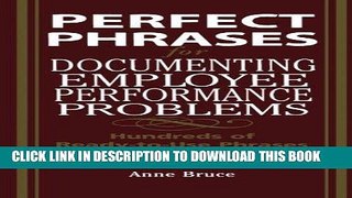 [PDF] Perfect Phrases for Documenting Employee Performance Problems (Perfect Phrases Series)