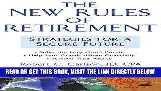[PDF] FREE The New Rules of Retirement: Strategies for a Secure Future [Read] Full Ebook