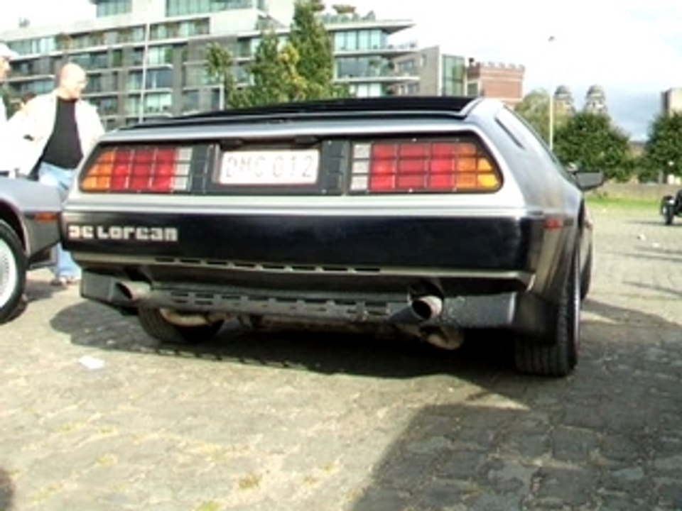 Houston's Delorean exhaust on a Belgium car