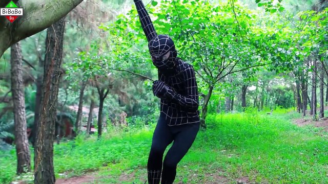 Superhero fun Nerf War Spiderman and Frozen Elsa with Batman Gun wolf Joker Kids - 2