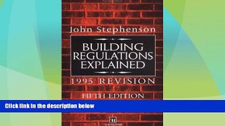 Big Deals  Building Regulations Explained: 1995 Revision (Builders  Bookshelf)  Full Read Most