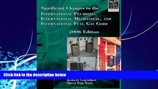 Books to Read  Significant Changes to the International Plumbing, International Mechanical, and