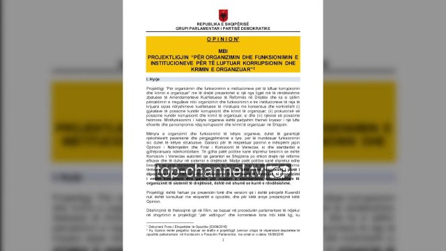 Arrihet pakti për SPAK. Do të votohet me konsensus - Top Channel Albania - News - Lajme