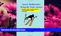 Online eBook Speed Mathematics Using the Vedic System