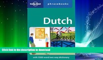 FAVORITE BOOK  Dutch: Lonely Planet Phrasebook FULL ONLINE