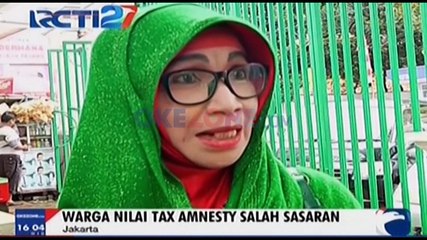 Warga Nilai Tax Amnesty Salah Sasaran