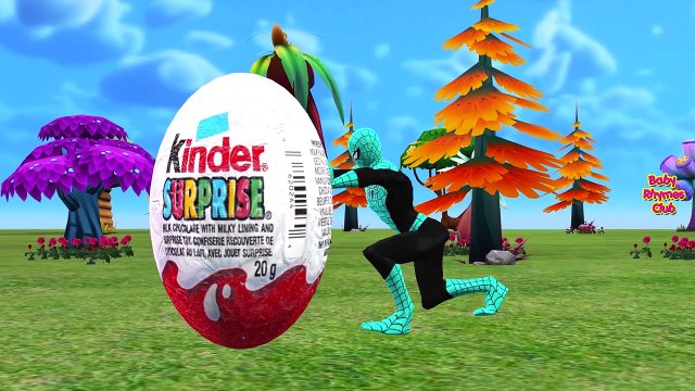 Suprise Egg Cars Finger Family Superheroes - Spiderman Hulk Finger Family Suprise Eggs Animals