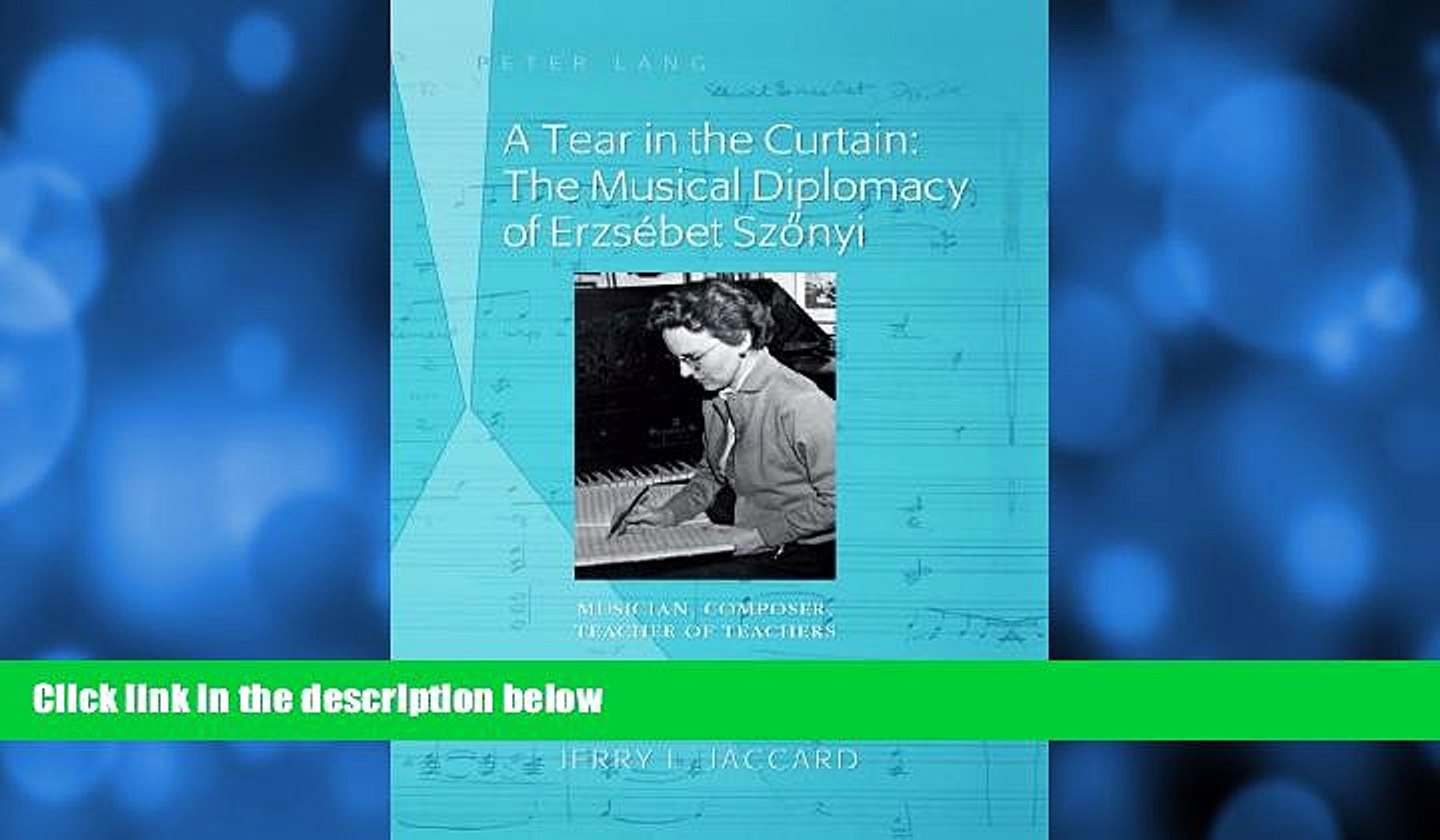 Choose Book A Tear In The Curtain The Musical Diplomacy Of Erzsa