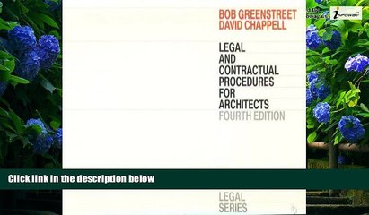 Books to Read  Legal and Contractual Procedures for Architects, Fourth Edition (Architectural