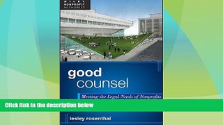 Big Deals  Good Counsel: Meeting the Legal Needs of Nonprofits  Best Seller Books Best Seller