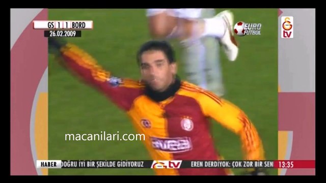 [HD] 26.02.2009 - 2008-2009 UEFA European League Round of 32 2nd Leg Galatasaray 4-3 Bordeaux FC