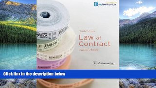 Books to Read  Law of Contract (Foundation Studies in Law Series)  Best Seller Books Most Wanted